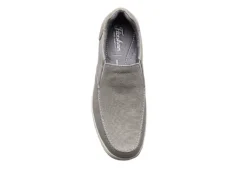 Florsheim Mens Lakeside Canvas Moc Toe Slip On Oxford - Grey -Florsheim Shop US 01 502785 05