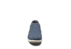 Florsheim Mens Lakeside Canvas Moc Toe Slip On Oxford - Navy -Florsheim Shop US 01 502787 02
