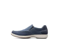 Florsheim Mens Lakeside Canvas Moc Toe Slip On Oxford - Navy -Florsheim Shop US 01 502787 03