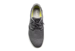 Florsheim Mens Crossover Canvas Plain Toe Slip On Sneaker - Black -Florsheim Shop US 01 502870 05