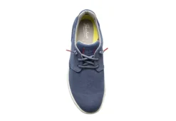 Florsheim Mens Crossover Canvas Plain Toe Slip On Sneaker - Navy -Florsheim Shop US 01 502873 05