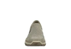 Skechers Mens Respected Slip On Sneaker - Taupe -Florsheim Shop US 01 510080 02