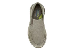 Skechers Mens Respected Slip On Sneaker - Taupe -Florsheim Shop US 01 510080 05