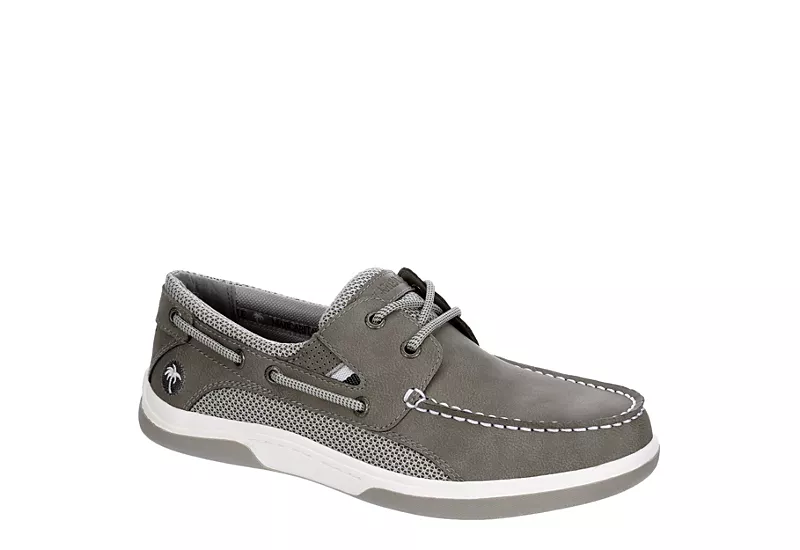 Margaritaville Mens Steady Boat Shoe - Grey 3 Margaritaville Mens Steady Boat Shoe - Grey