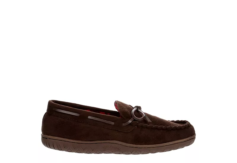Restoration Mens Cabin Slipper - Dark Brown 4 Restoration Mens Cabin Slipper - Dark Brown - Image 2
