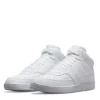 Nike Mens Court Vision Mid Sneaker - White 2 Nike Mens Court Vision Mid Sneaker - White -Florsheim Shop US 01 600788 00