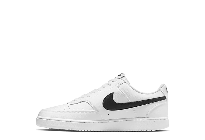 Nike Mens Court Vision Low Sneaker - White 5 Nike Mens Court Vision Low Sneaker - White - Image 3