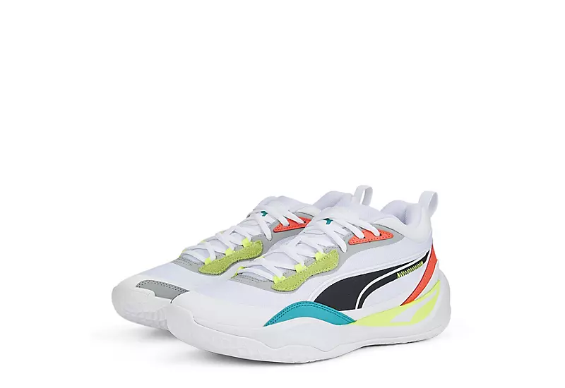 Puma Mens Playmaker Pro Basketball Shoe - White 3 Puma Mens Playmaker Pro Basketball Shoe - White