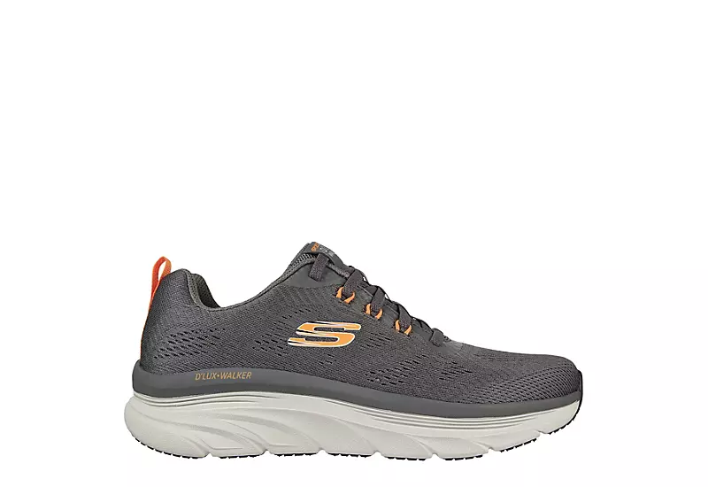 Skechers Mens Dlux Walker Commuter - Dark Grey 4 Skechers Mens Dlux Walker Commuter - Dark Grey - Image 2