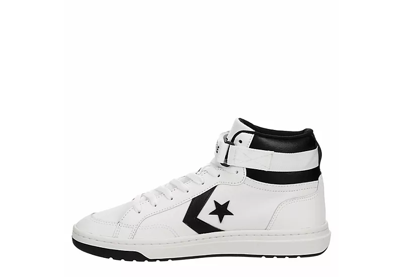 Converse Mens Pro Blaze Strap Sneaker - White 6 Converse Mens Pro Blaze Strap Sneaker - White - Image 4