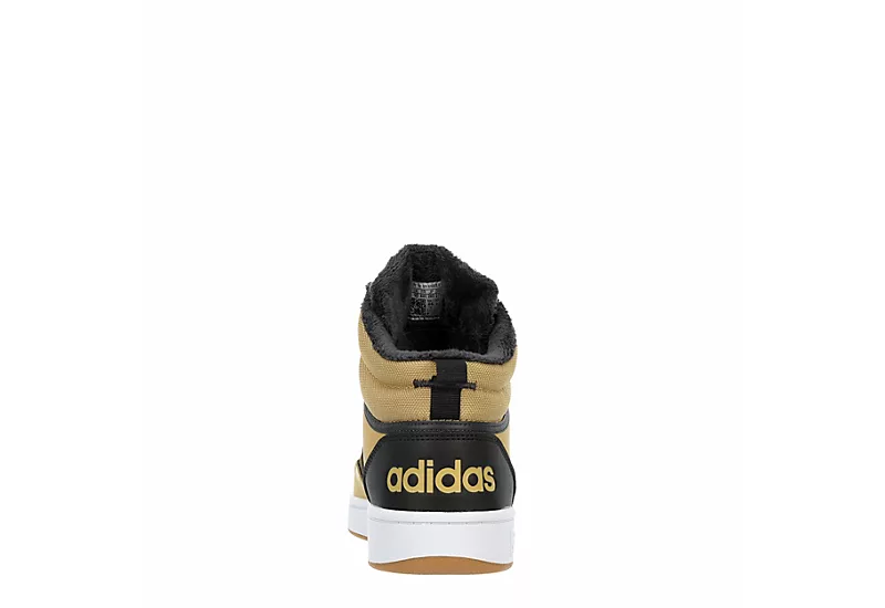 Adidas Mens Hoops 3.0 Mid Winter Sneaker - Beige 7 Adidas Mens Hoops 3.0 Mid Winter Sneaker - Beige - Image 5