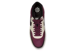 Nike Mens Court Vision Mid Sneaker - Dark Red -Florsheim Shop US 01 601109 04