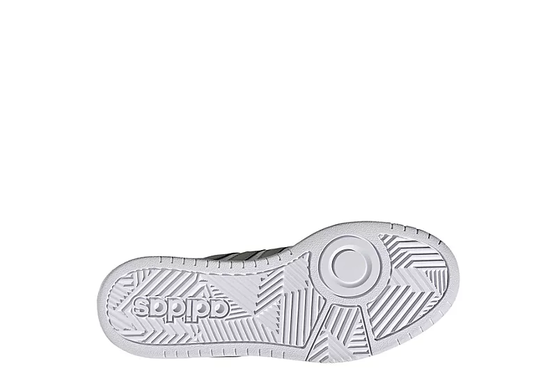 Adidas Mens Hoops 3.0 Low Sneaker - White 8 Adidas Mens Hoops 3.0 Low Sneaker - White - Image 6