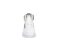 Adidas Mens Hoops 3.0 Mid Sneaker - White -Florsheim Shop US 01 601152 02