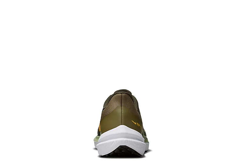 Nike Mens Air Winflo 9 Running Shoe - Olive 6 Nike Mens Air Winflo 9 Running Shoe - Olive - Image 4