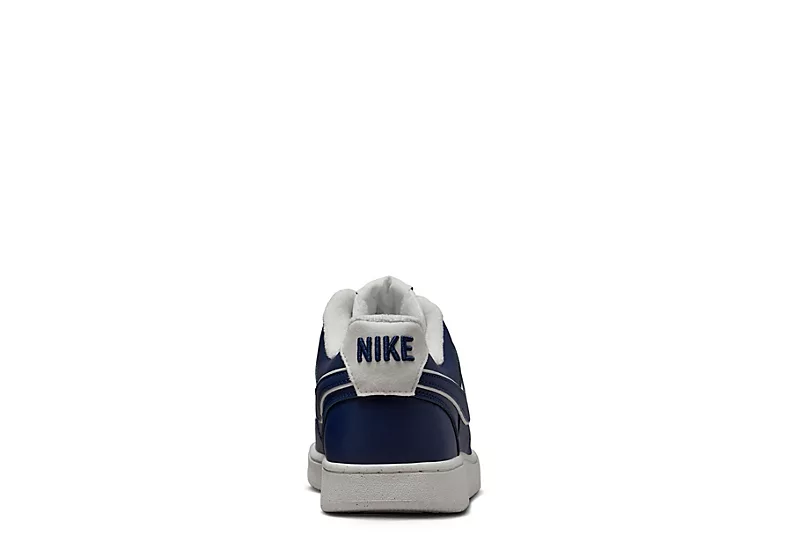 Nike Mens Court Vision Low Sneaker - Navy 6 Nike Mens Court Vision Low Sneaker - Navy - Image 4