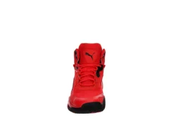Puma Mens Playmaker Pro Mid Basketball Shoe - Red -Florsheim Shop US 01 601241 02