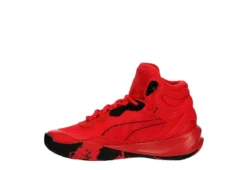 Puma Mens Playmaker Pro Mid Basketball Shoe - Red -Florsheim Shop US 01 601241 03