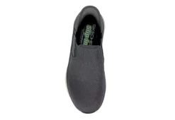Skechers Mens Slip-ins Dlux Walker Orford - Dark Grey -Florsheim Shop US 01 601364 05