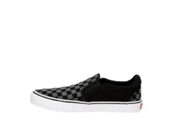 Vans Mens Asher Deluxe Slip On Sneaker - Black -Florsheim Shop US 01 630178 03