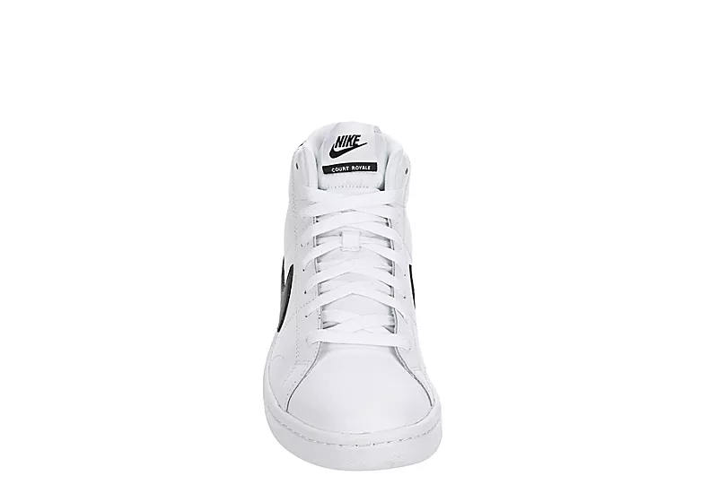 Nike Mens Court Royal 2 Mid Sneaker - White 5 Nike Mens Court Royal 2 Mid Sneaker - White - Image 3