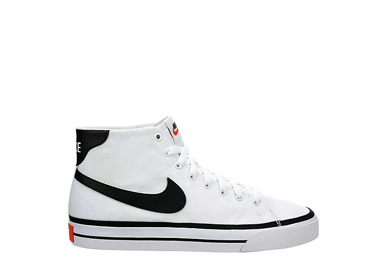 Nike Mens Court Legacy Mid Sneaker - White 4 Nike Mens Court Legacy Mid Sneaker - White - Image 2